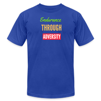 "Endurance Through Adversity" - Unisex Jersey T-Shirt - royal blue