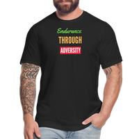 "Endurance Through Adversity" - Unisex Jersey T-Shirt - black