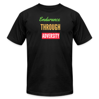 "Endurance Through Adversity" - Unisex Jersey T-Shirt - black