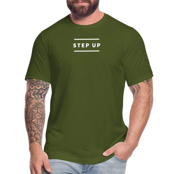"Step Up Parallel" - Be Stronger, Unisex Jersey T-Shirt - olive