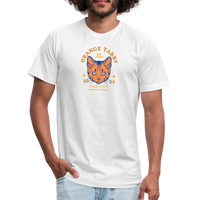 "The Orange Tabby" - FAR OUT Unisex Jersey T-Shirt - white