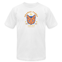 "The Orange Tabby" - FAR OUT Unisex Jersey T-Shirt - white