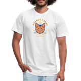 "The Orange Tabby" - FAR OUT Unisex Jersey T-Shirt - white