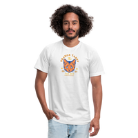 "The Orange Tabby" - FAR OUT Unisex Jersey T-Shirt - white