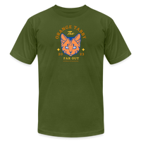 "The Orange Tabby" - FAR OUT Unisex Jersey T-Shirt - olive