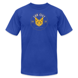 "The Saunterer" - FAR OUT Unisex Jersey T-Shirt - royal blue