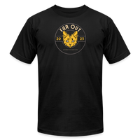 "The Saunterer" - FAR OUT Unisex Jersey T-Shirt - black