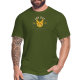 "The Saunterer" - FAR OUT Unisex Jersey T-Shirt - olive