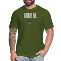 "Thin line A.G." - Affirmative Gear, Unisex Jersey T-Shirt - olive