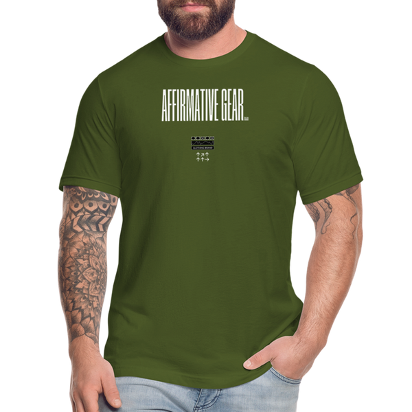 "Thin line A.G." - Affirmative Gear, Unisex Jersey T-Shirt - olive