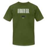 "Thin line A.G." - Affirmative Gear, Unisex Jersey T-Shirt - olive