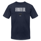 "Thin line A.G." - Affirmative Gear, Unisex Jersey T-Shirt - navy