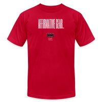 "Thin line A.G." - Affirmative Gear, Unisex Jersey T-Shirt - red