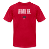 "Thin line A.G." - Affirmative Gear, Unisex Jersey T-Shirt - red