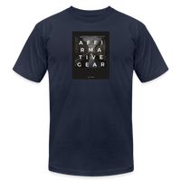 "Venice Canal Black Frame" - Affirmative Gear, Unisex Jersey T-Shirt - navy