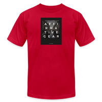 "Venice Canal Black Frame" - Affirmative Gear, Unisex Jersey T-Shirt - red