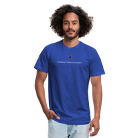 "Trajan with Small Logo" - Endurance Through Adversity, Unisex T-Shirt - royal blue