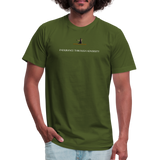 "Trajan with Small Logo" - Endurance Through Adversity, Unisex T-Shirt - olive