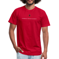 "Trajan with Small Logo" - Endurance Through Adversity, Unisex T-Shirt - red