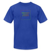 "Gradient Box" - Endurance Through Adversity, Unisex Jersey T-Shirt - royal blue