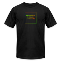 "Gradient Box" - Endurance Through Adversity, Unisex Jersey T-Shirt - black