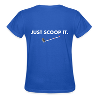 "Bad to the Bone" - Just Scoop It, Ultra Cotton Ladies T-Shirt - royal blue