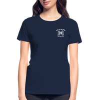 "Bad to the Bone" - Just Scoop It, Ultra Cotton Ladies T-Shirt - navy