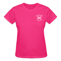 "Bad to the Bone" - Just Scoop It, Ultra Cotton Ladies T-Shirt - fuchsia