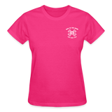 "Bad to the Bone" - Just Scoop It, Ultra Cotton Ladies T-Shirt - fuchsia