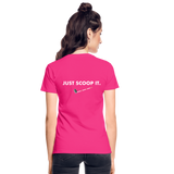"Bad to the Bone" - Just Scoop It, Ultra Cotton Ladies T-Shirt - fuchsia