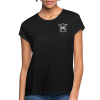 "Bad to the Bone" - Just Scoop It, Women's Relaxed Fit T-Shirt - black