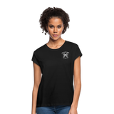 "Bad to the Bone" - Just Scoop It, Women's Relaxed Fit T-Shirt - black