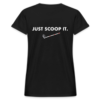 "Bad to the Bone" - Just Scoop It, Women's Relaxed Fit T-Shirt - black