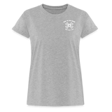 "Bad to the Bone" - Just Scoop It, Women's Relaxed Fit T-Shirt - heather gray