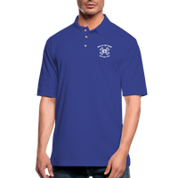 "Bad to the Bone", Men's Pique Polo Shirt - royal blue