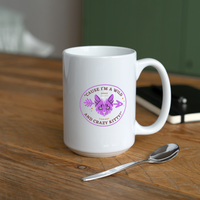 "Wild and Crazy" - Dual Sided Logo, Coffee/Tea Mug 15 oz - white